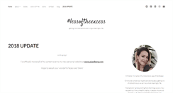 Desktop Screenshot of lessoftheexcess.com